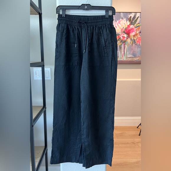 Athleta Women’s Black Linen Pants - Picture 1 of 6